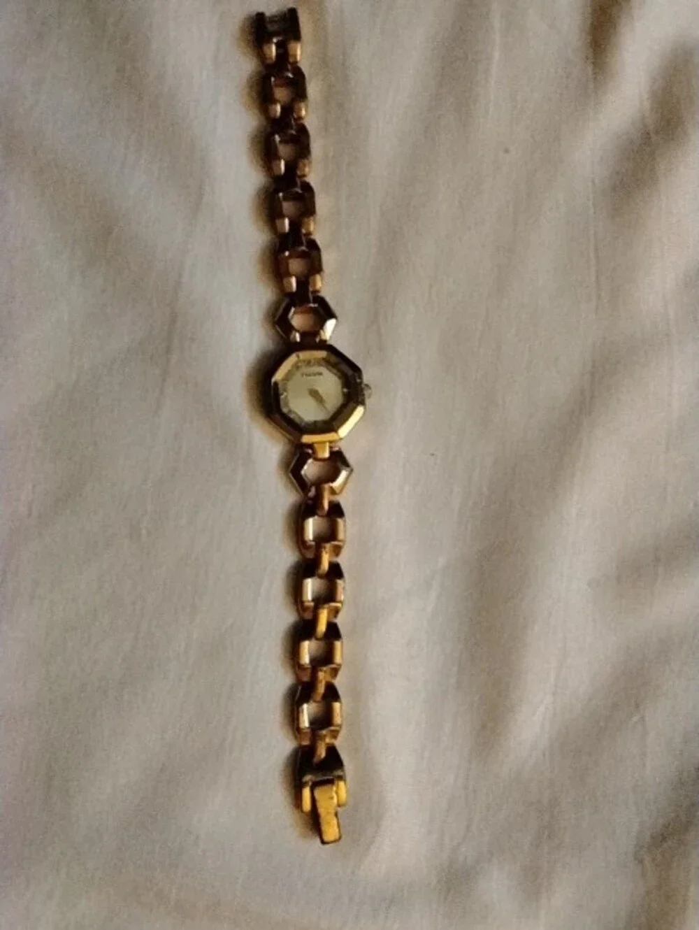 Pulsar Gold-Tone Women's Bracelet Watch with Assorted Gold Bangles